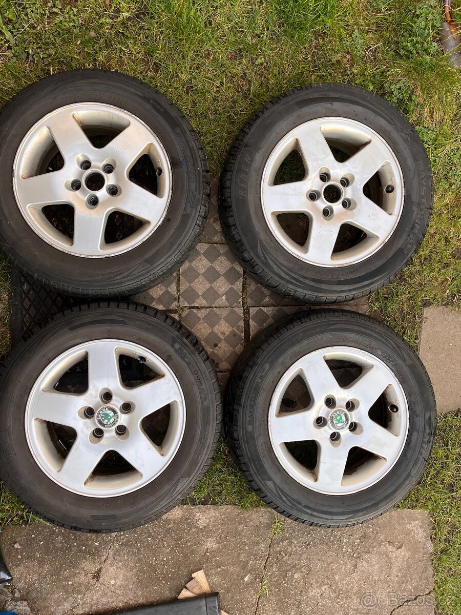 Prodám 4 ks ALU disků 6,5x15, ET50, 5x112 KBA 45987