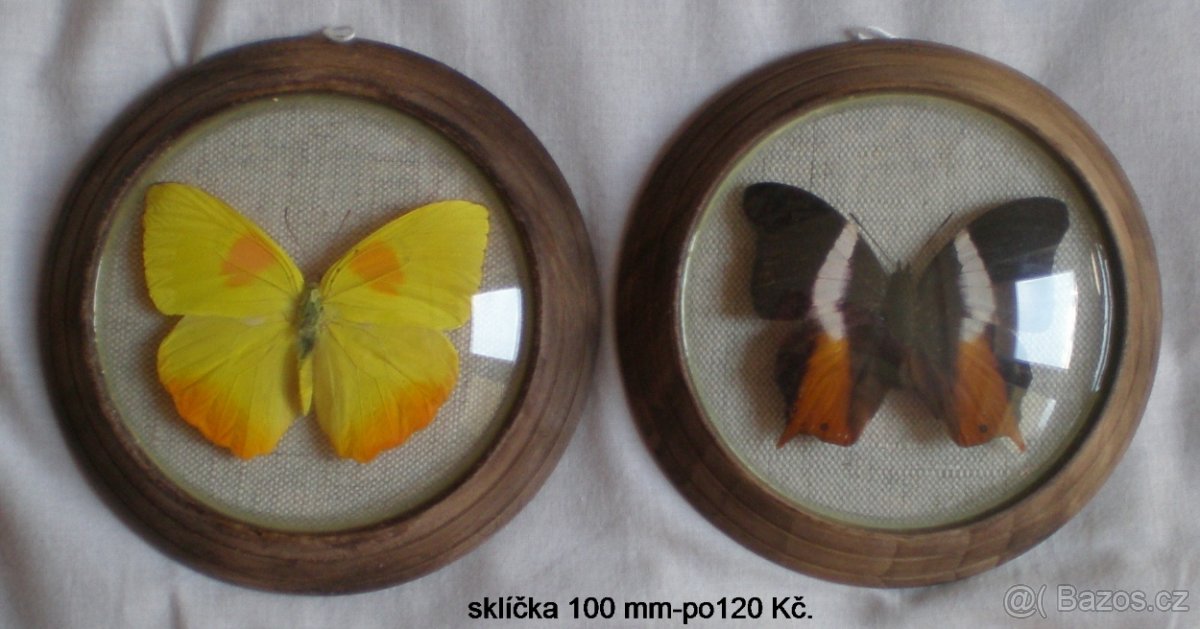 Hodinová sklíčka a dřevěné rámečky k výrobě dekorací