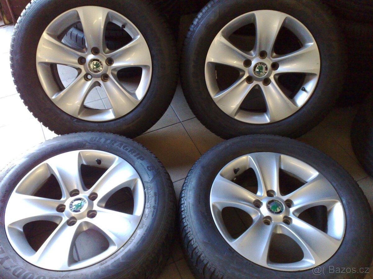 alu kola 5x112 r16 original škoda 215/60/16
