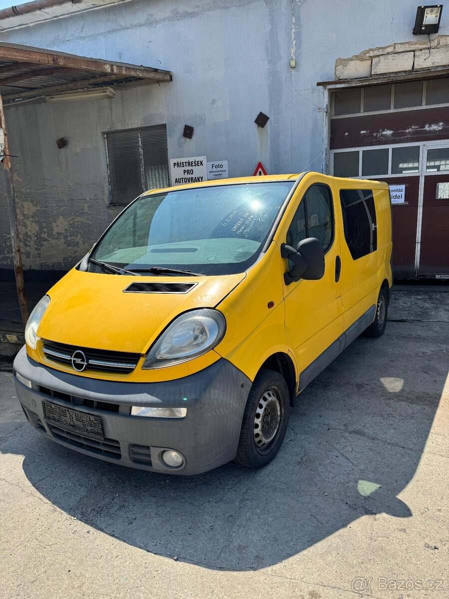 Náhradní díly - Opel Vivaro 1.9 TDi 74kW r.v. 2004