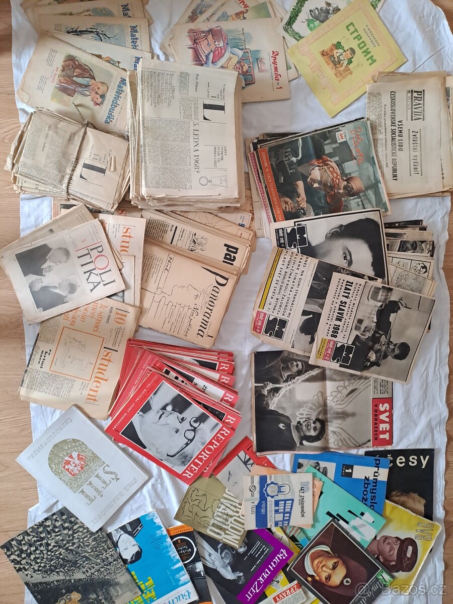 Noviny,časopisy 1968-1969