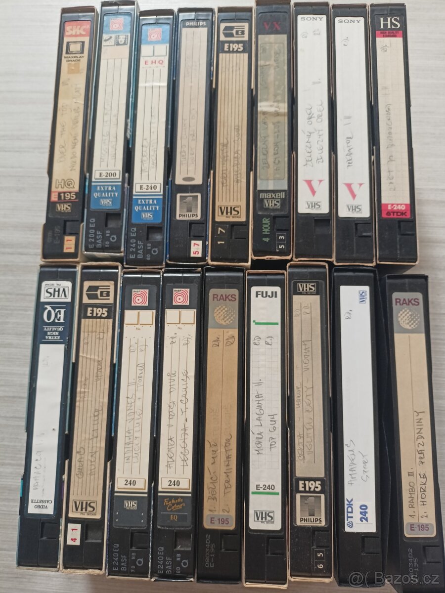 VHS KAZETY RETRO RARITNÍ RYCHLODABING