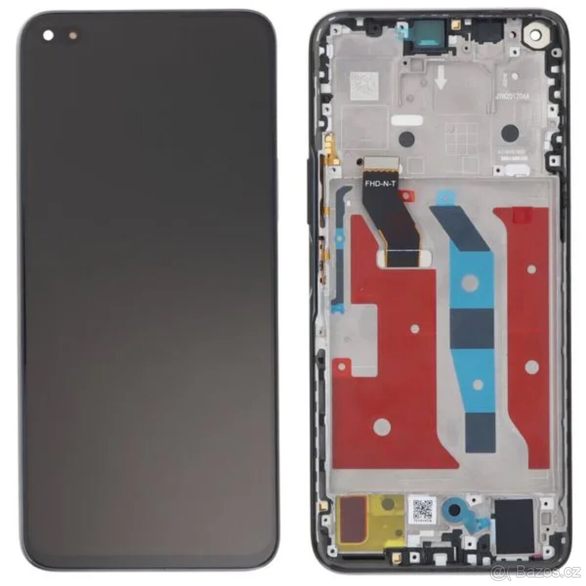 Honor 50 Lite LCD displej dotykové sklo, rámeček, černý