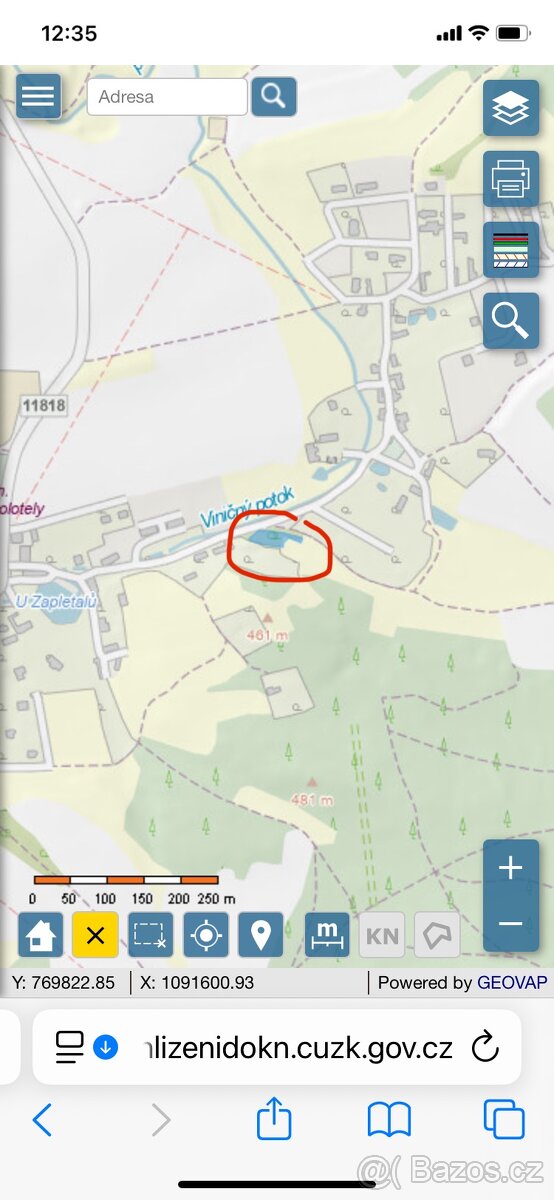 Zahrada Smolotely okr. Příbram 1132 m2