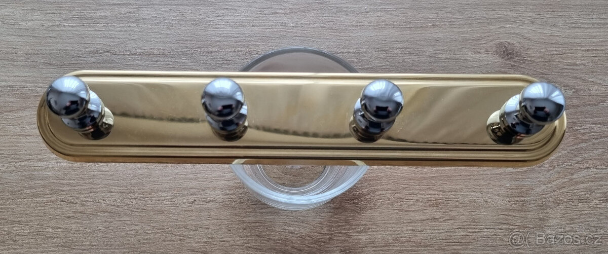 ČTYŘHÁČEK METALIA 1 pozlacený, chrom