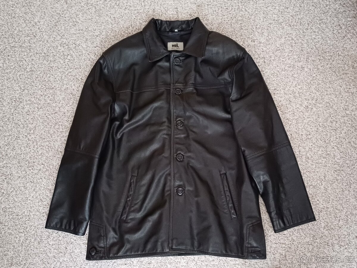 Kožená pánská bunda