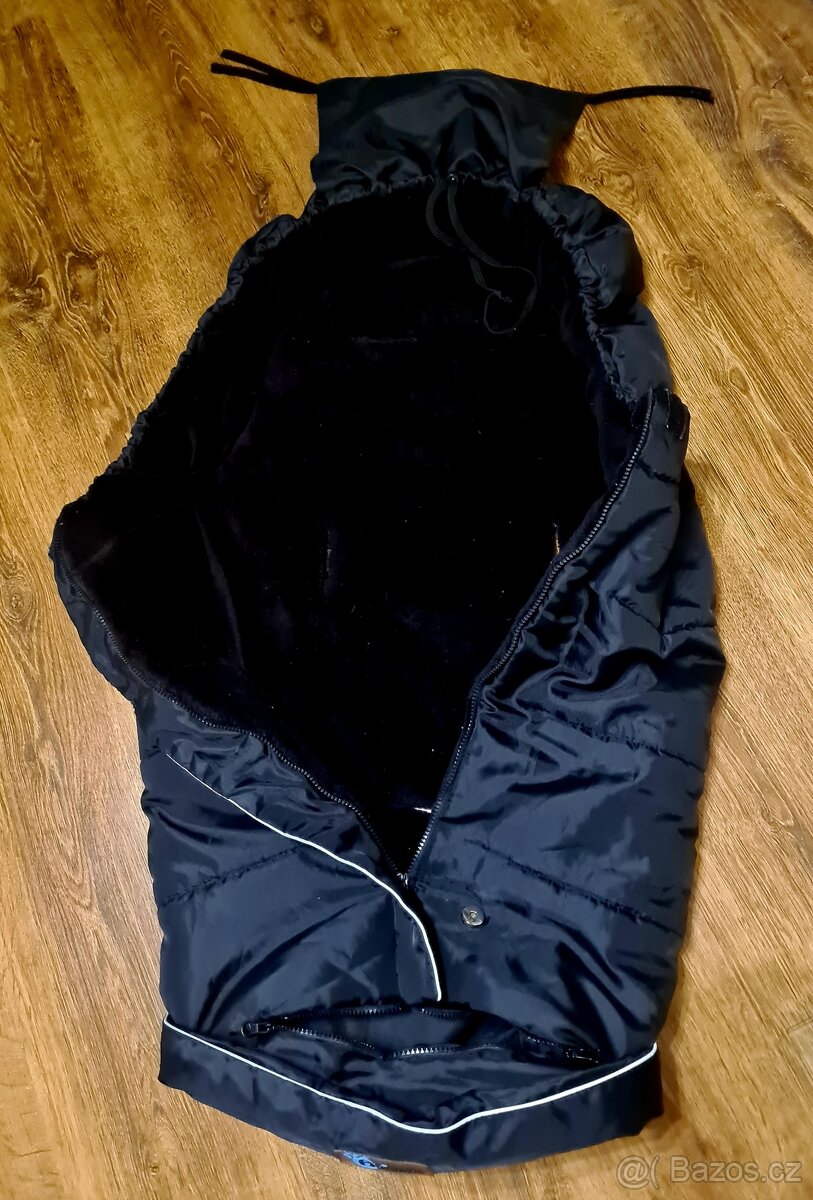 Zimní fusak do kočáru, černý,jako nový (více dětských inzerá