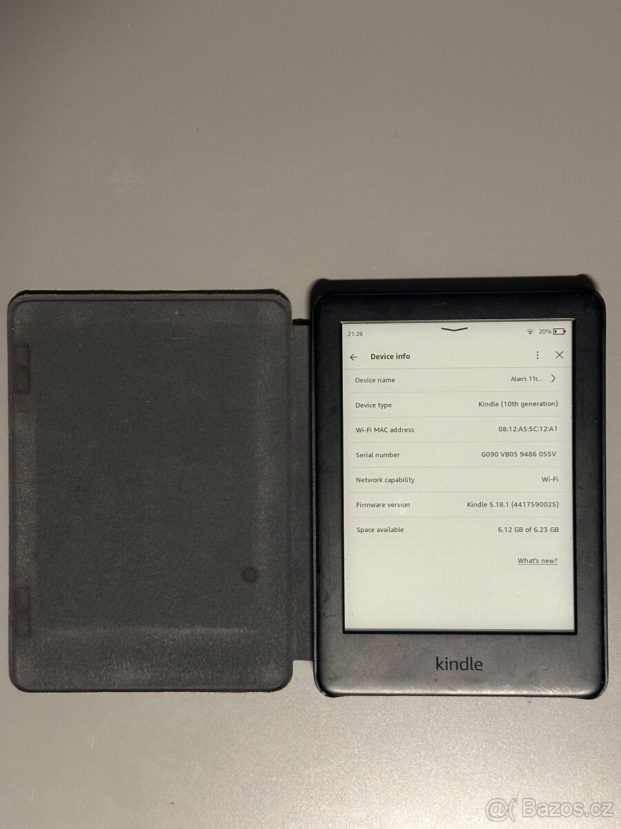 Čtečka knih Amazon Kindle 10. gen 8GB černá + obal