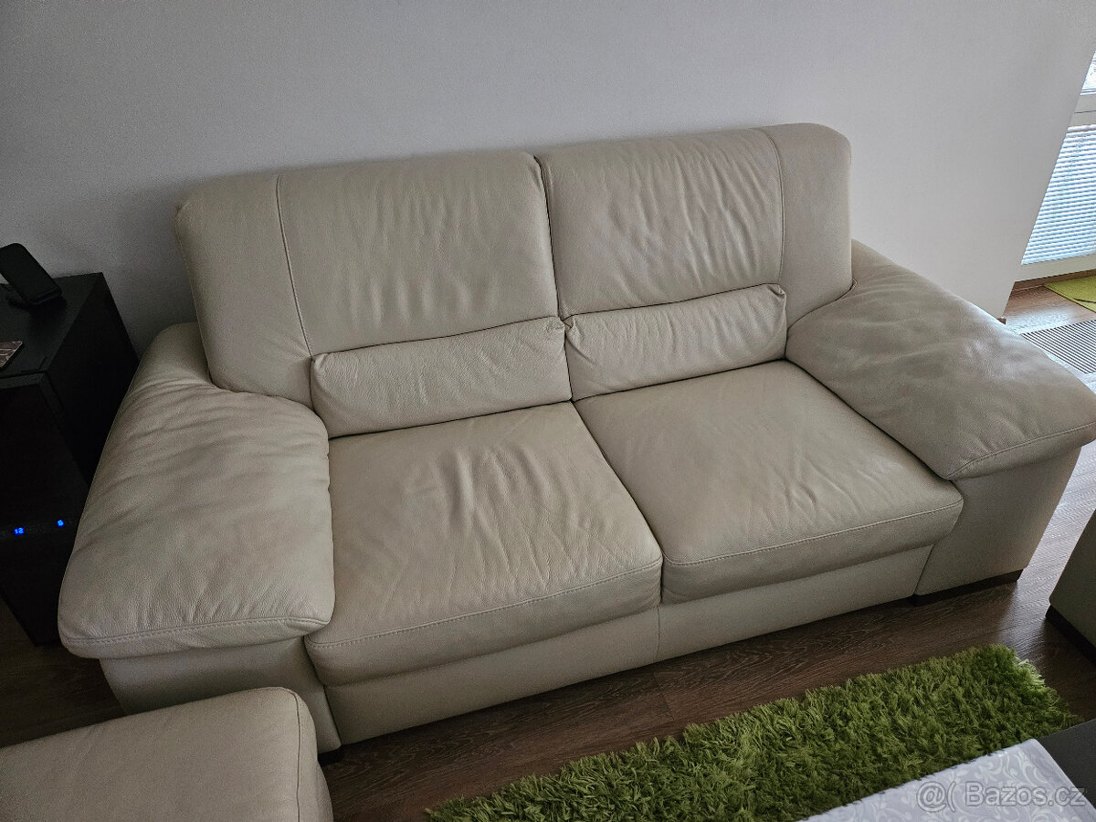 KOŽENÁ SEDAČKA - nerozkládací