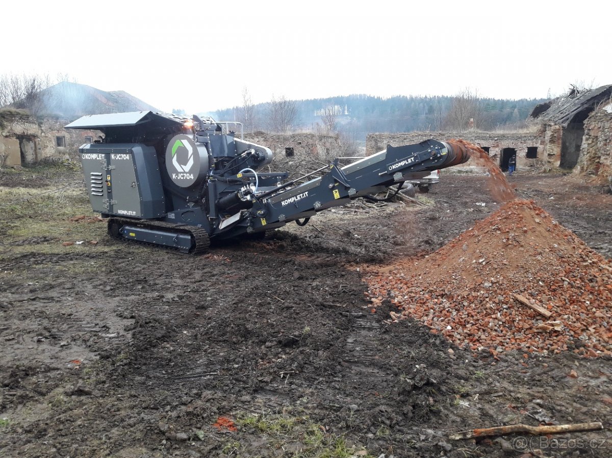 Drtič stavební suti, betonu, kamene