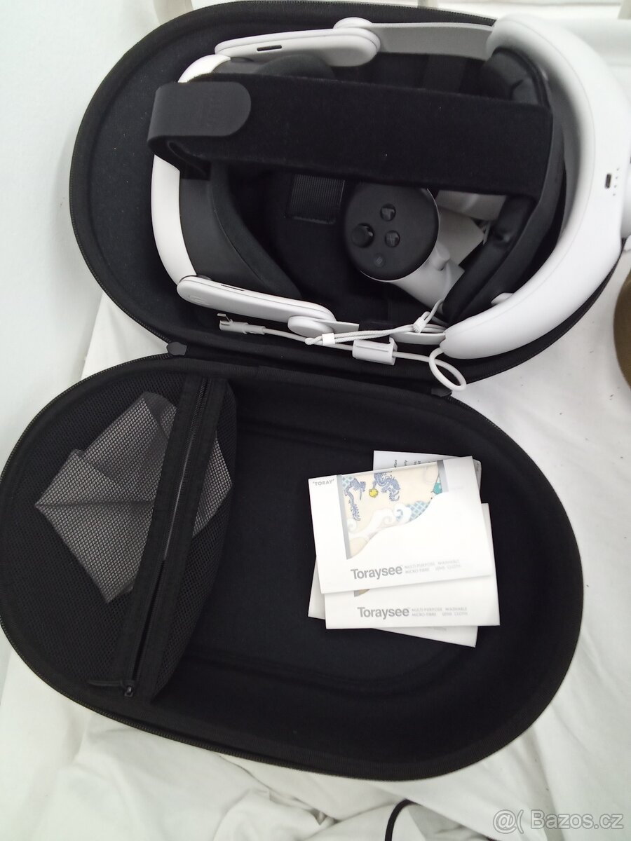 Meta quest 3 512GB + headstrap kiwi 10k, pouzdro, pcvr kabel