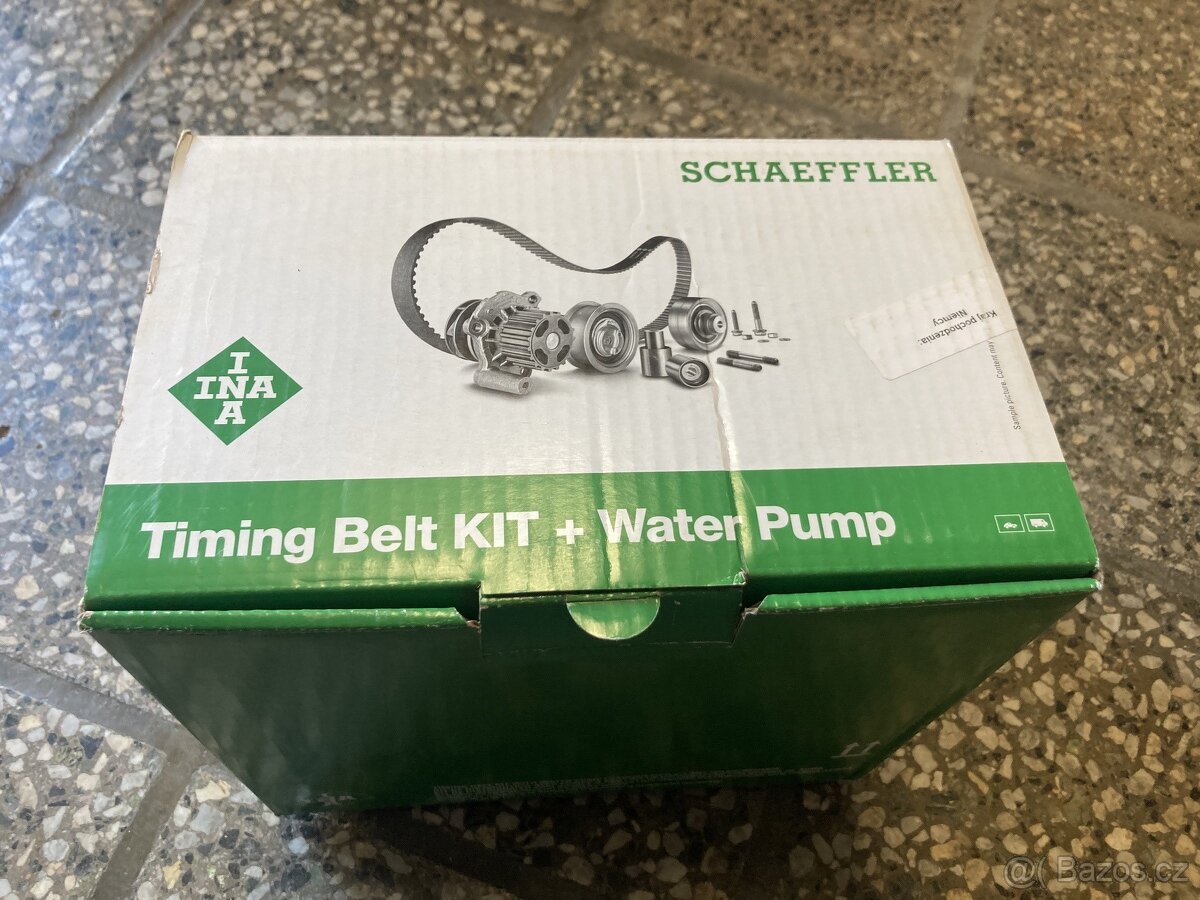Nová rozvodová sada s vodní pumpa INA - VW, Seat