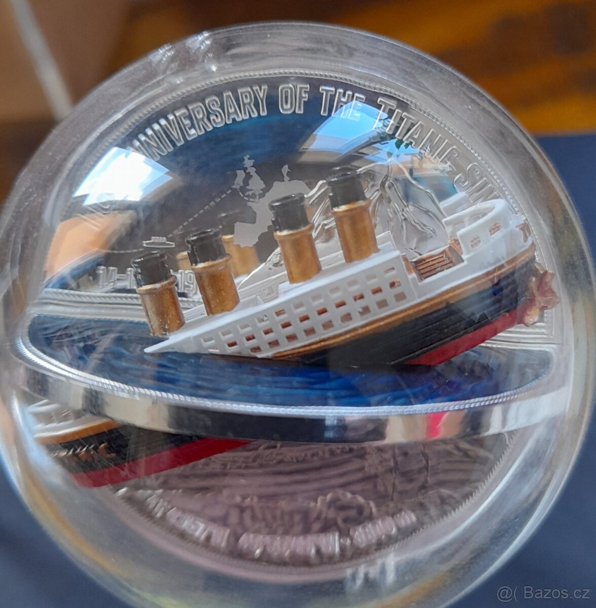 Unikátní stříbrná 3D mince Titanic
