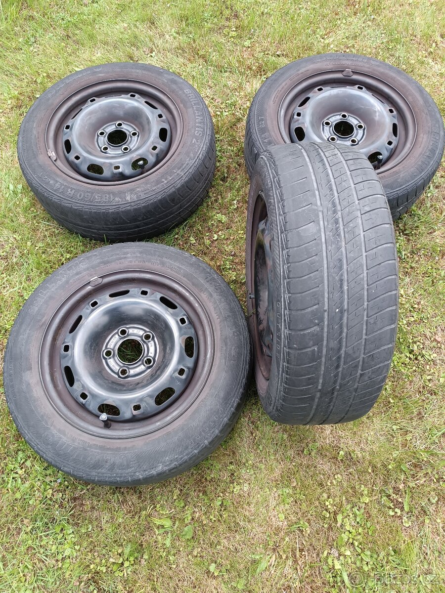 Sada 4x disky s letní pneumatiky,185/60 R14 82 T