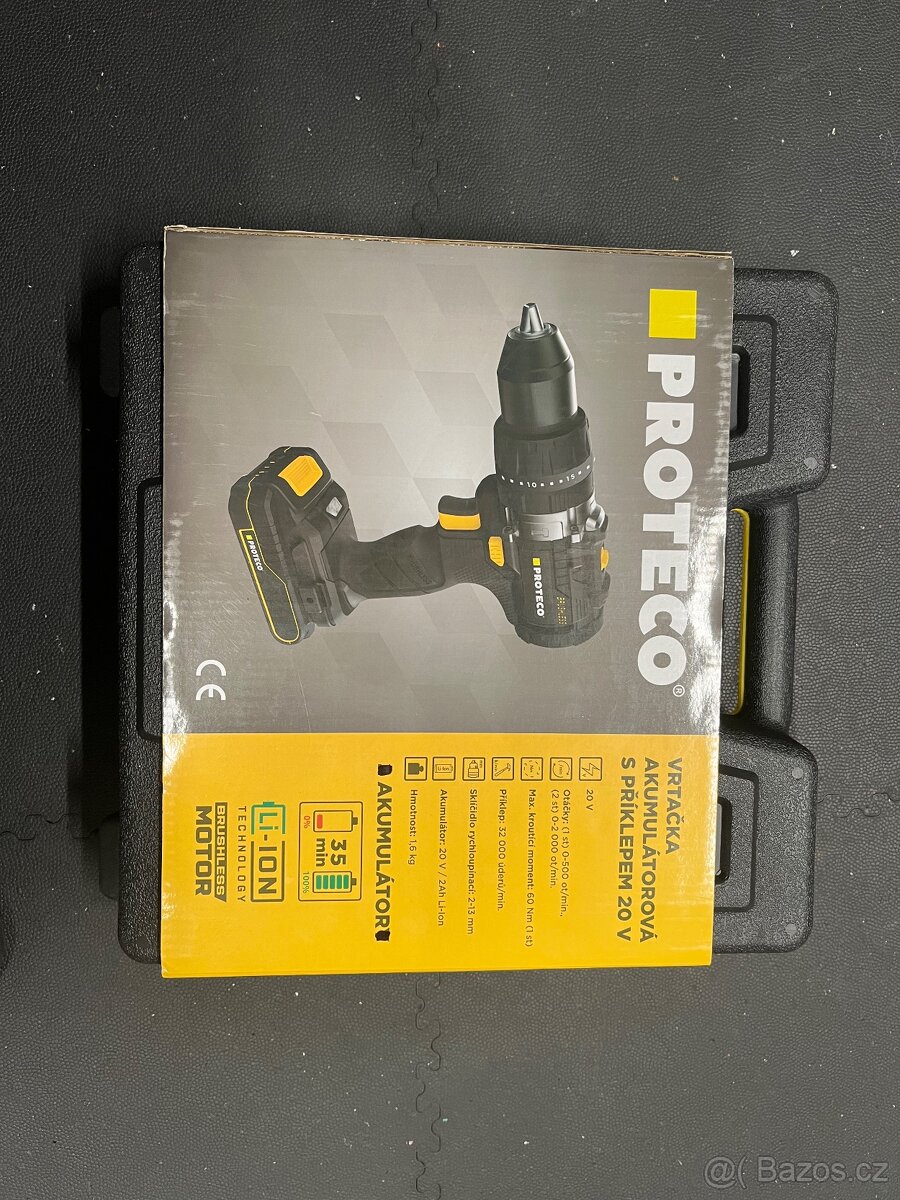 Proteco aku vrtačka 20V