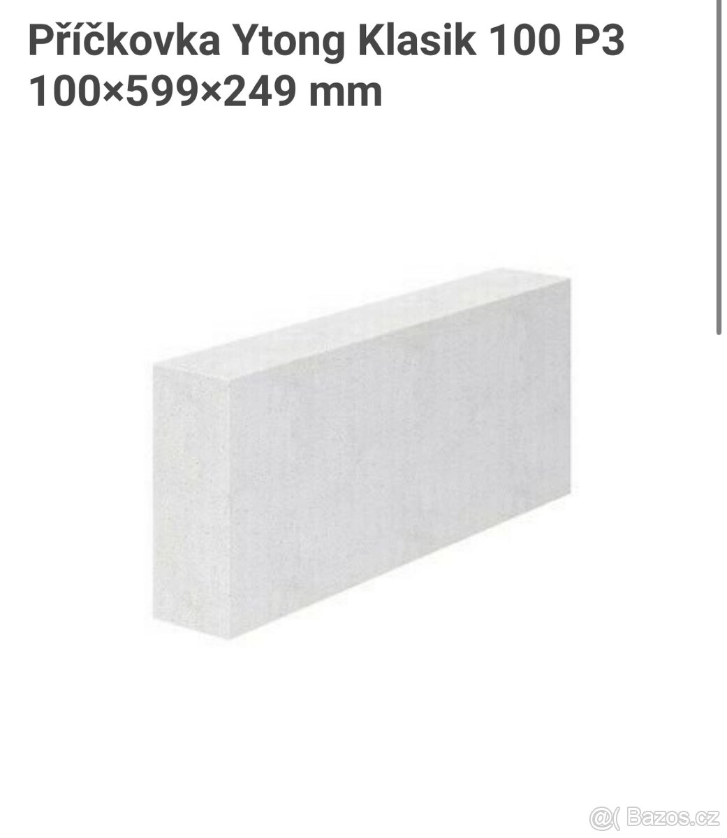 Ytong klasik 100 P3 42ks