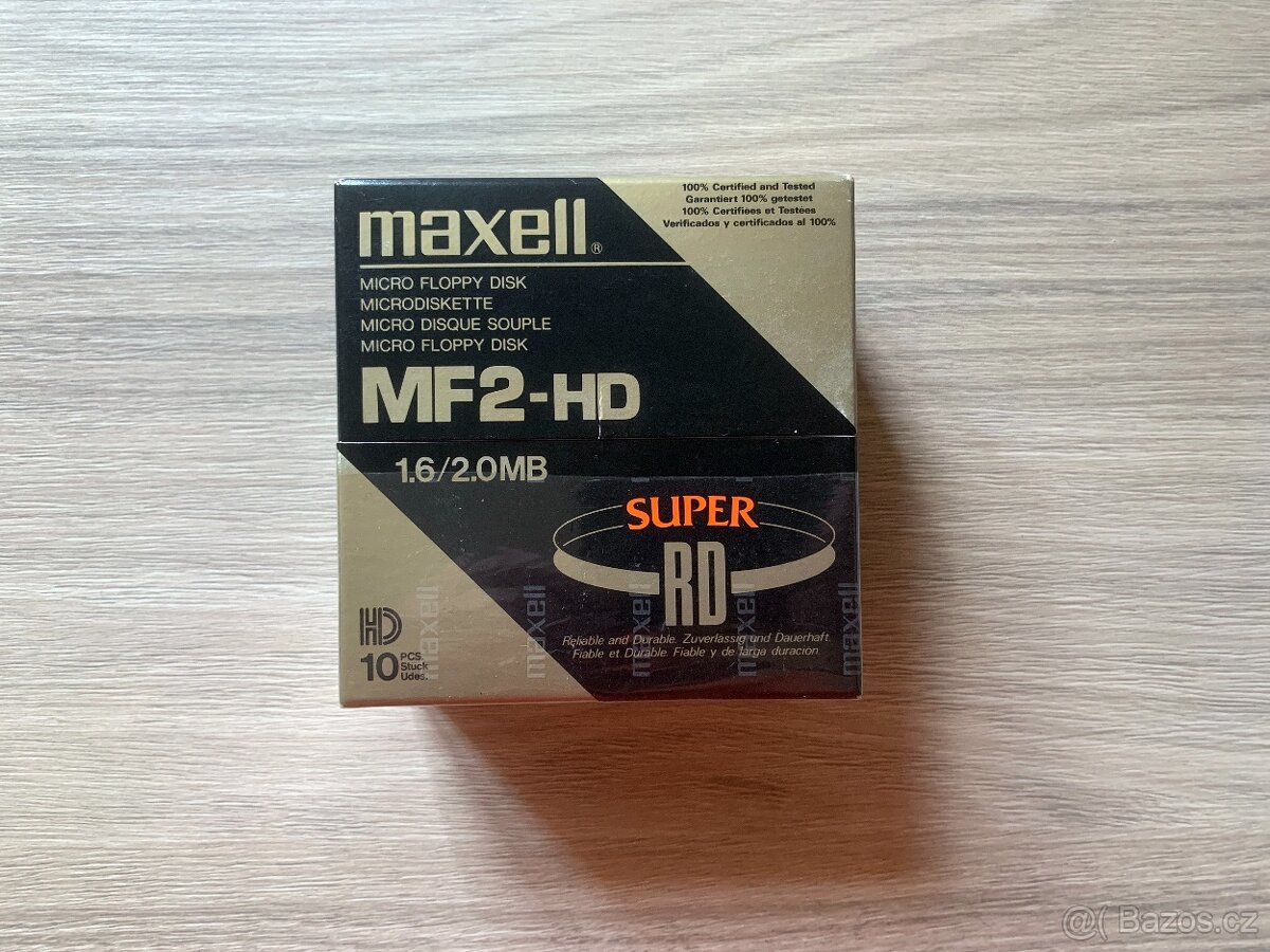 Balík 10ks 3,5" disket Maxell MF2-HD