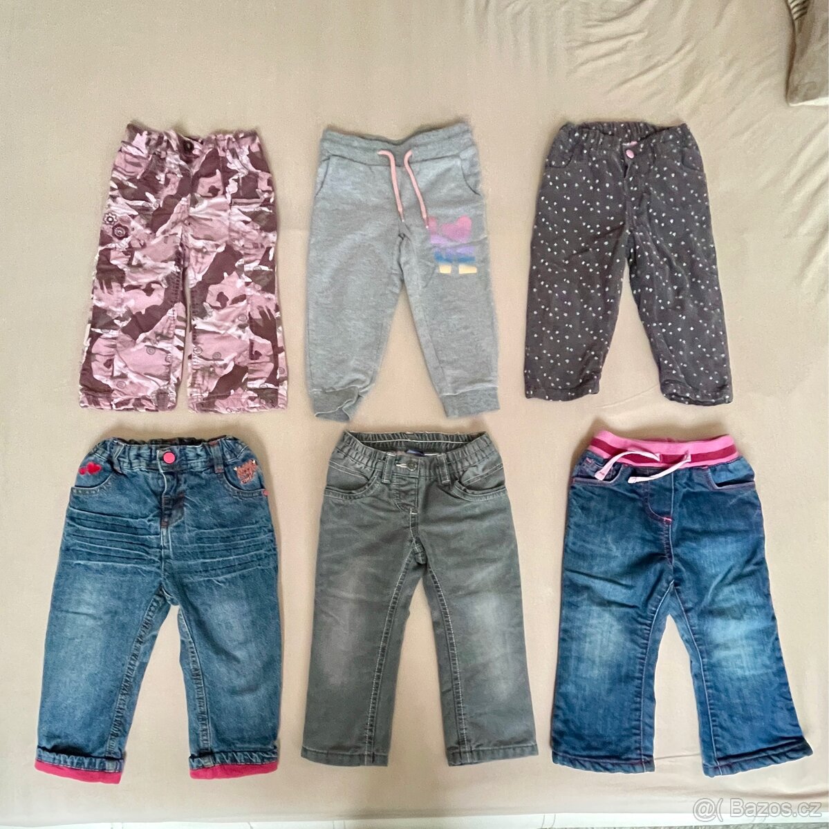 Dívčí kalhoty - set 6 kusů