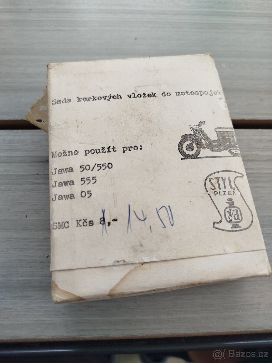 Originál krabička korky spojky Jawa pionýr