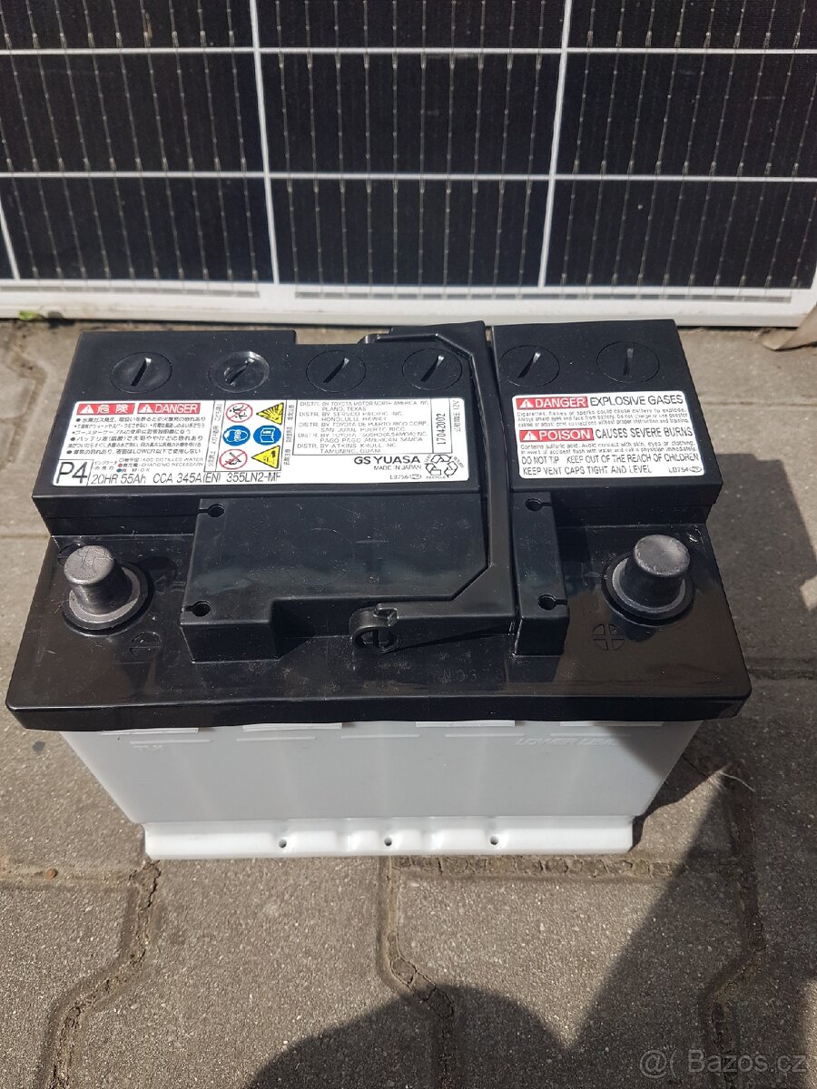 Autobaterie Original Toyota YUASA 12V 55Ah 345A použita
