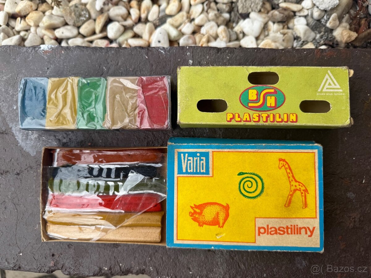 2 X retro nerozbalená modelína