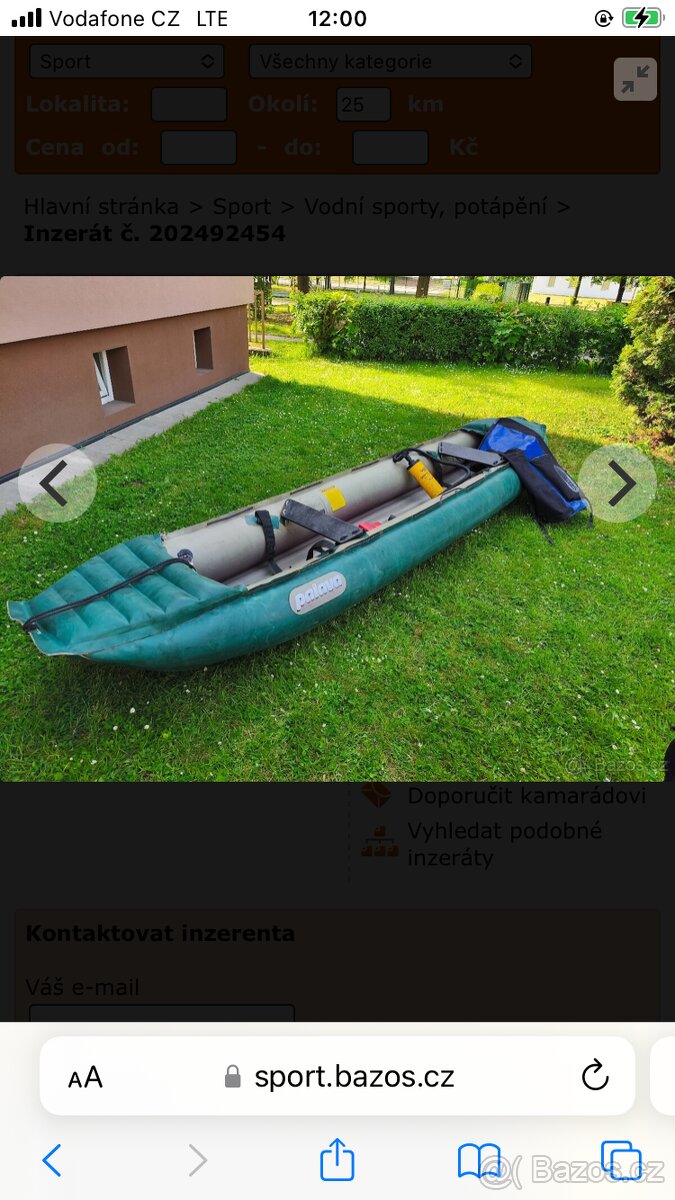 Nafukovací kánoe