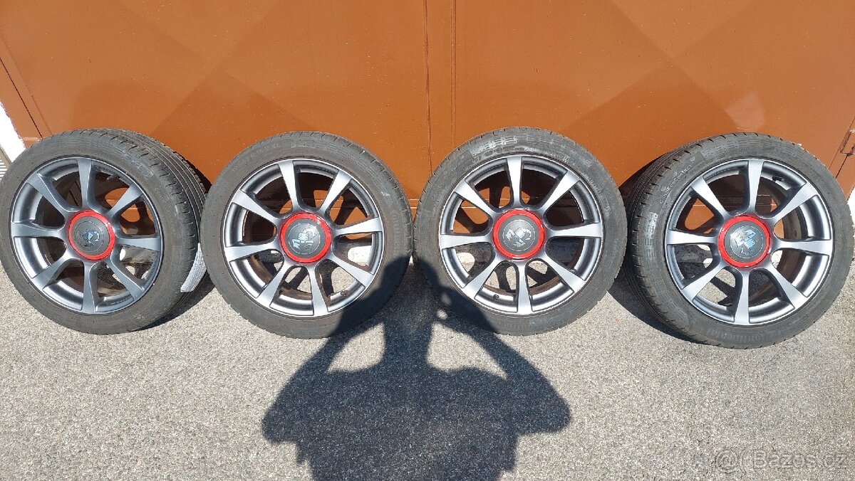 Prodám kompletní kola na Fiat Abarth