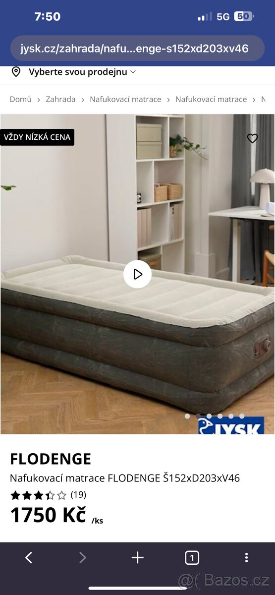 Matrace nafukovací