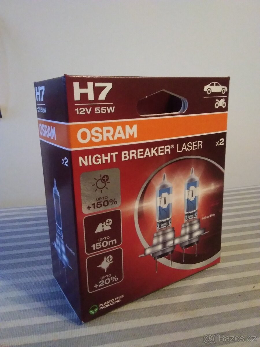 Nová sada žárovek Osram H7 se svítivostí +150%