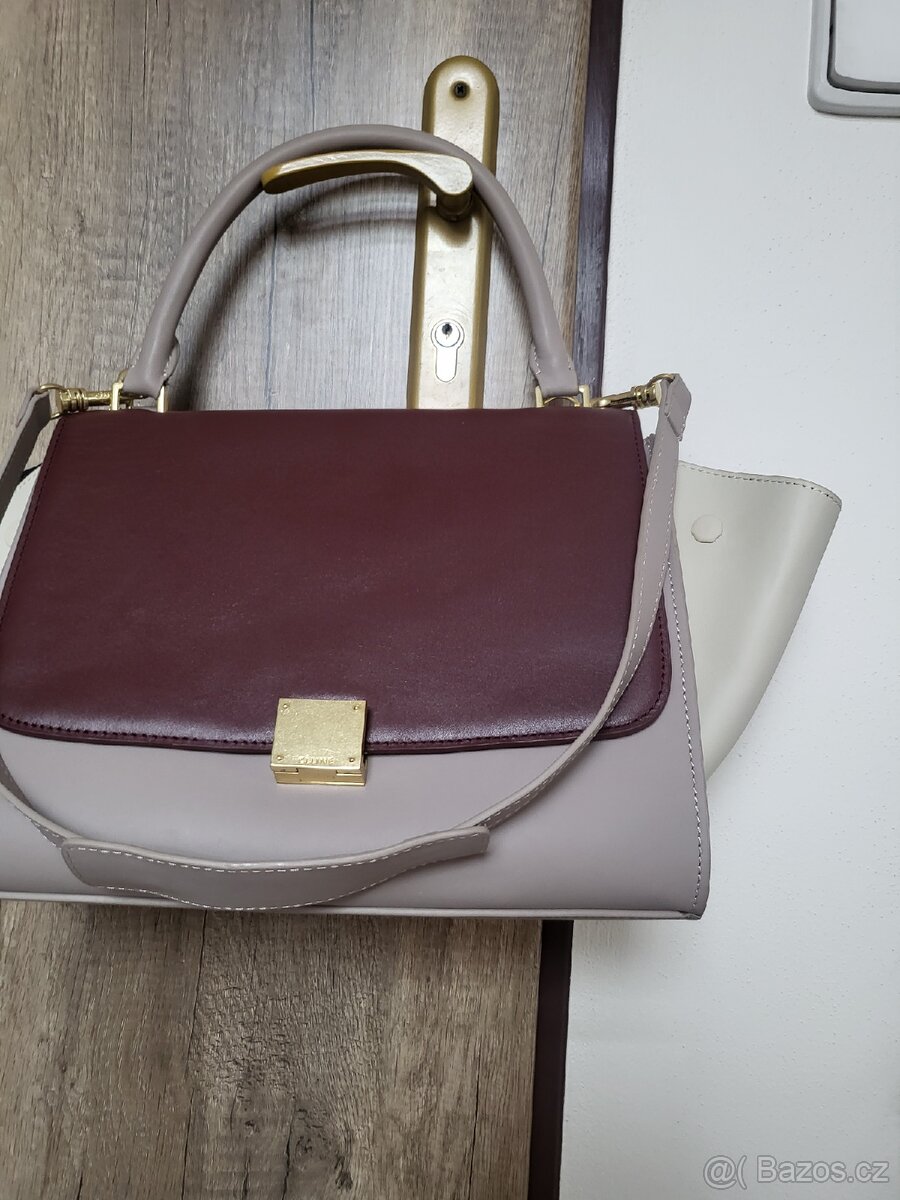 Kožená kabelka Celine Trapeze