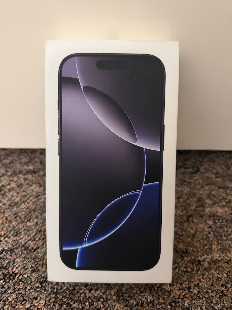 Apple iPhone 16 Pro 256gb Black Titan. 100% baterie, zaruka.