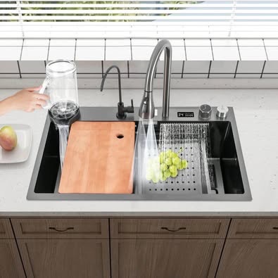 Digitální multifunkční kuchyňský dřez s kohoutkem 85.55027