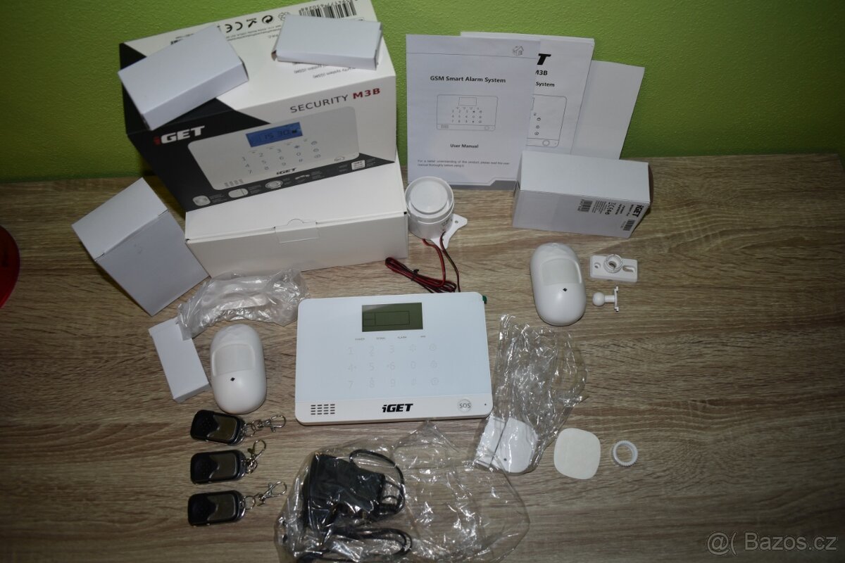 Alarm iGET M3B + Detektor pohybu iGET P1v2 - doprava v ceně