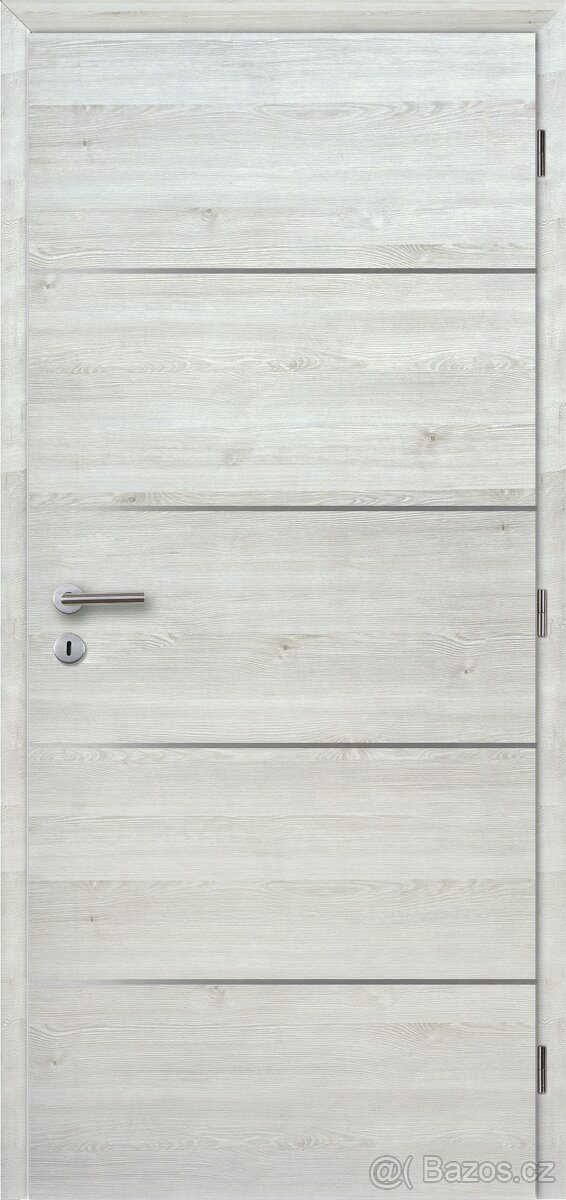 Dveře ALU IV 70 L borovice fins. horizontální CPL deluxe DTD