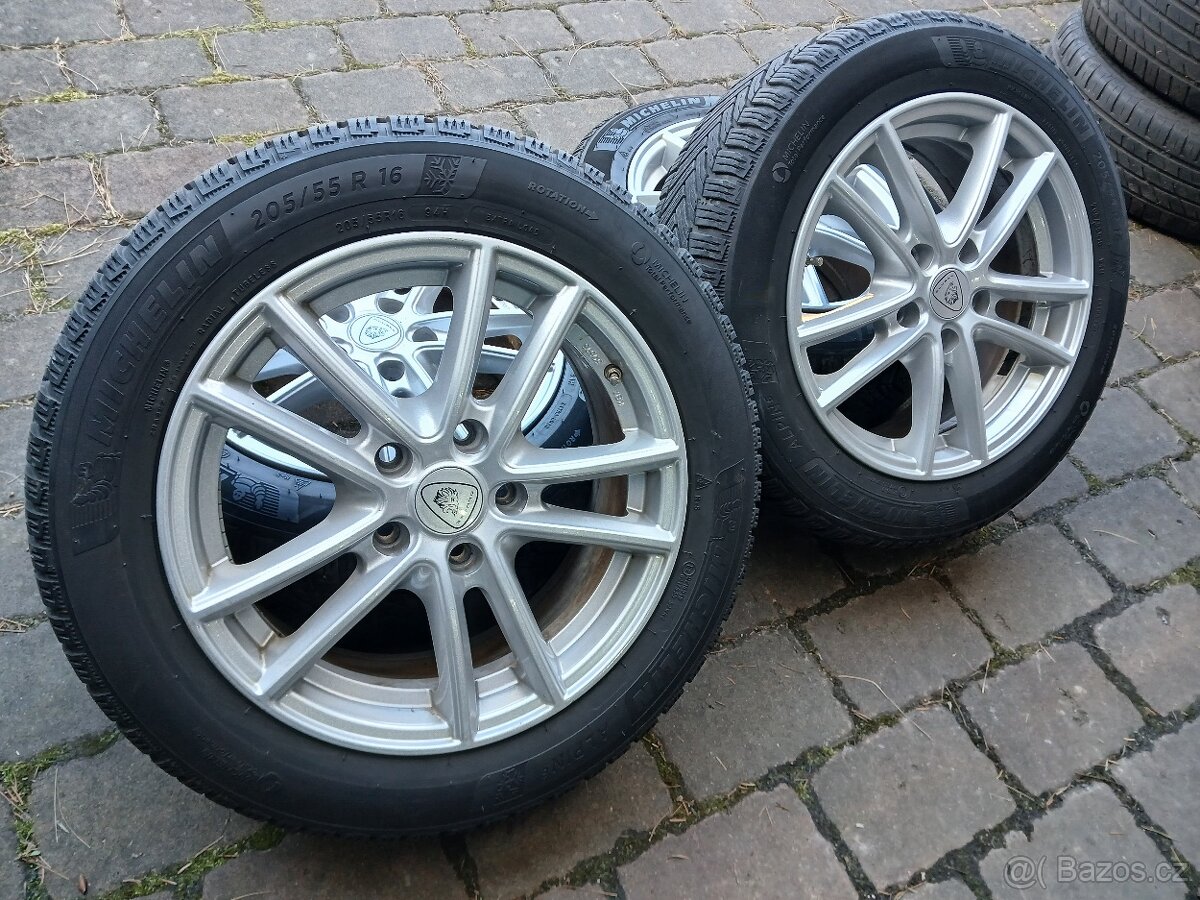 ALU kola,sada,originál ALUETT,ET48,205/55 R16,5x112,MICHELIN