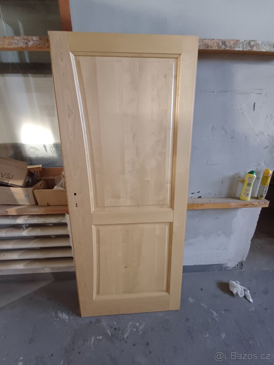 Interierove dveře 80leve do ocel zárubně, masiv javor