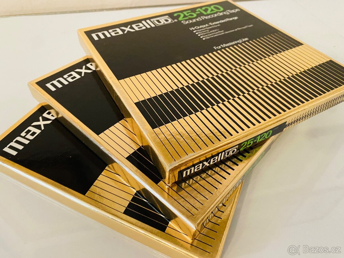 Kotoučové pásky Gold Maxell UD - 25-120, 80.léta