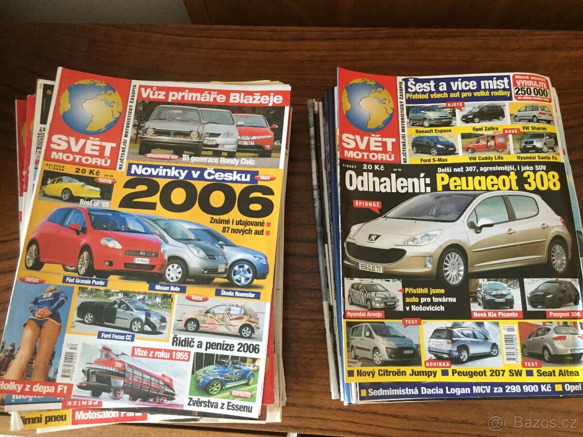 Časopisy Svět Motorů 2000 - 2008