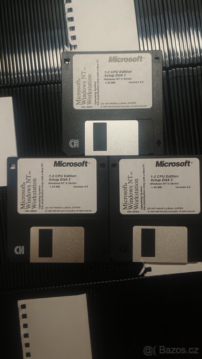 Windows NT workstation setup disk . Originál