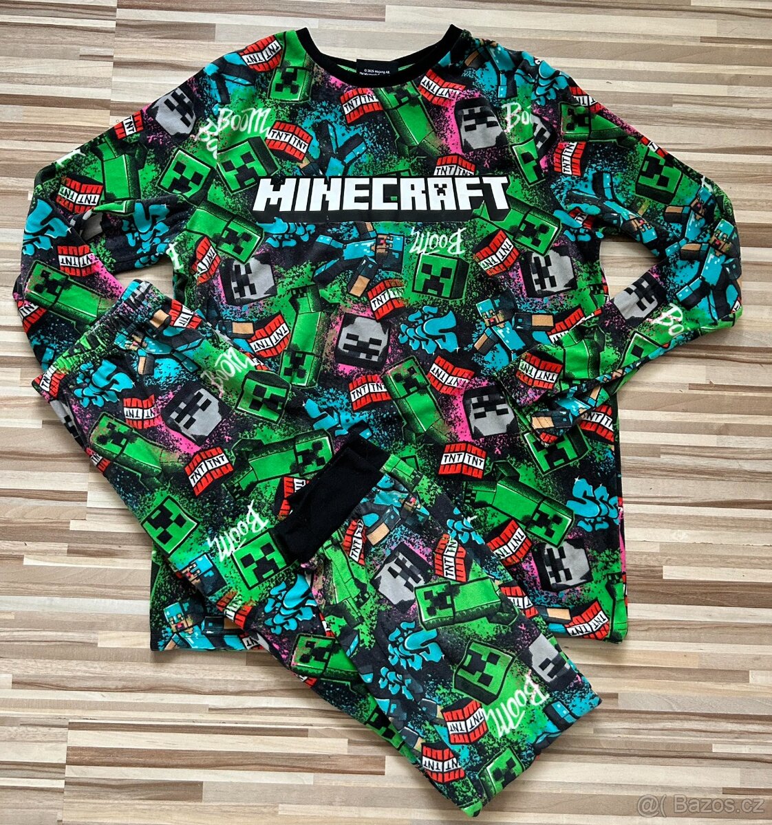 pyžamo Minecraft plyšové