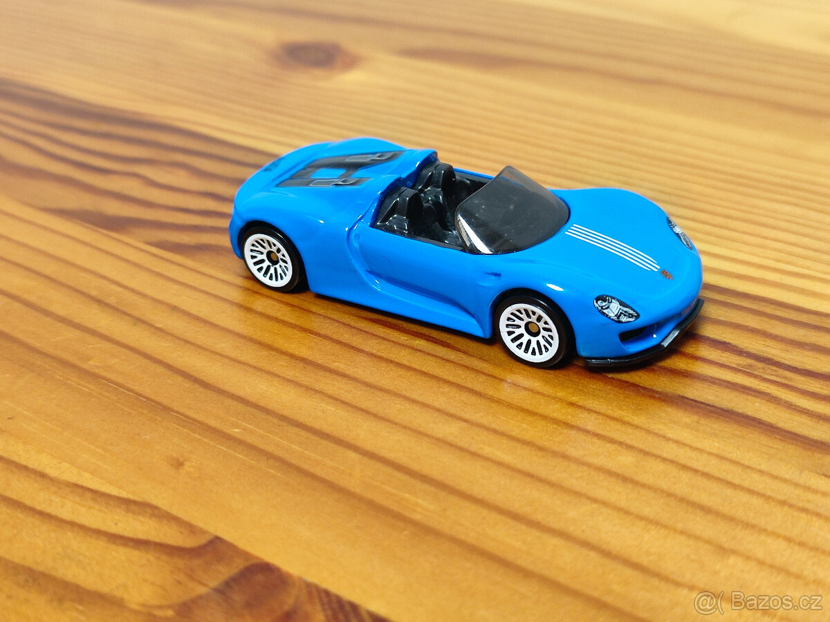 Hot Wheels - Porsche 918 spyder (modrá )