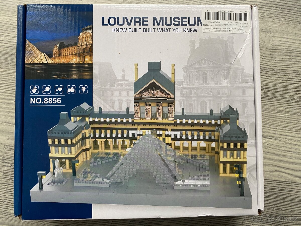NOVÉ Stavebnice typu Lego - Louvre 3377ks kostek