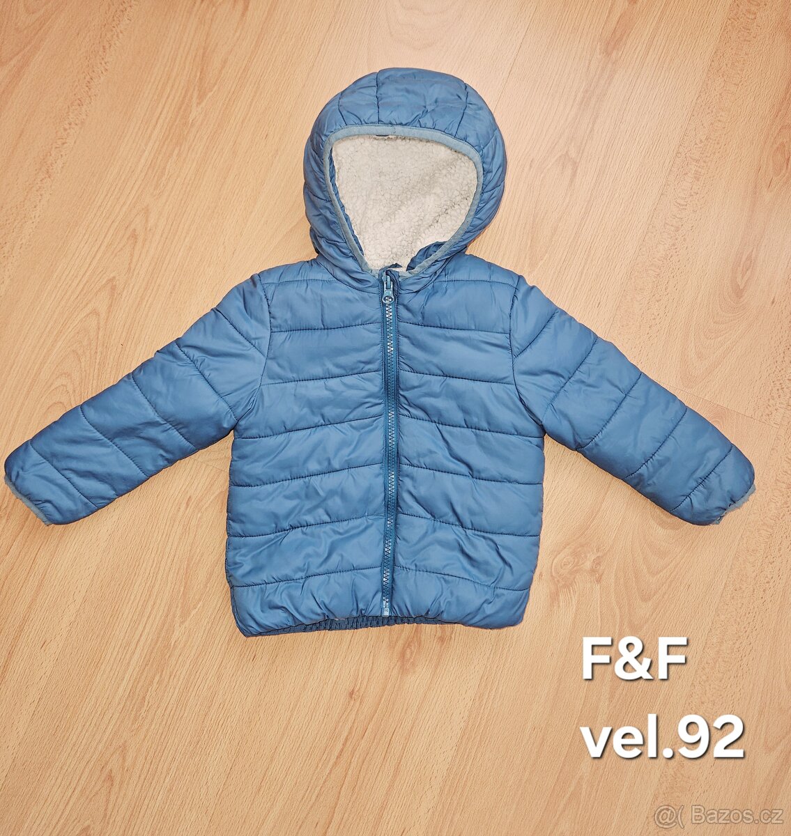Dětská zimní bunda s kožíškem vel.92