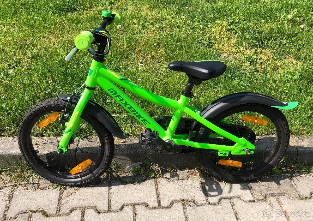 Děstké kolo Maxbike 16” zelené