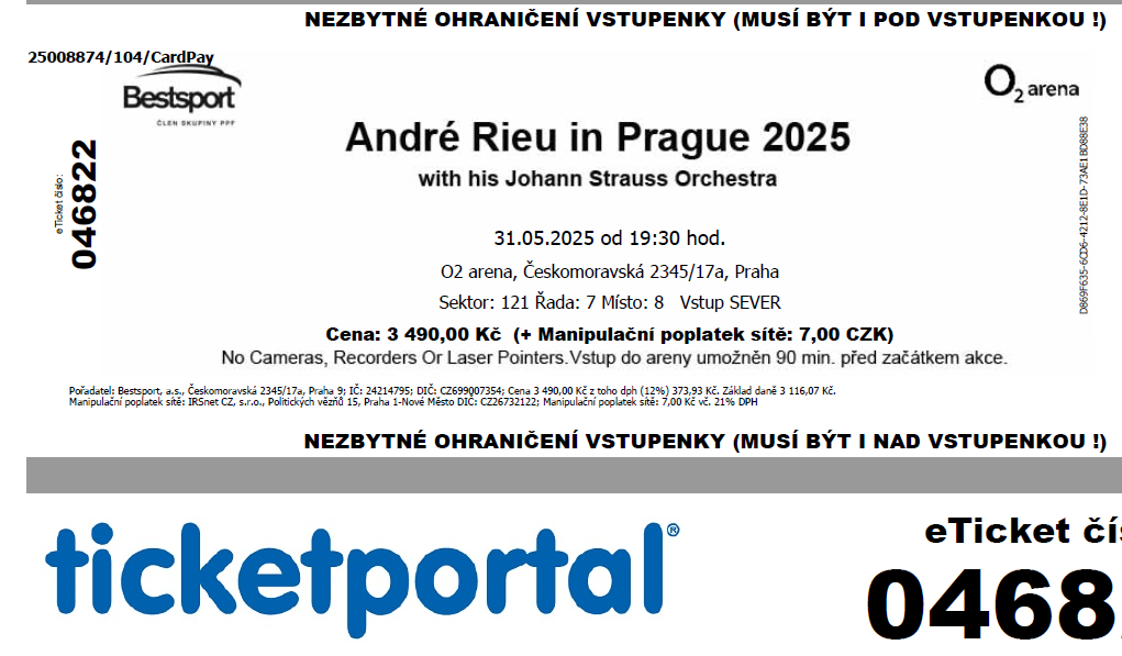 Andre Rieu 31.5.2025 v Praze