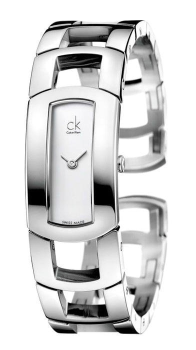 Dámské stříbrné hodinky Calvin Klein, krabička