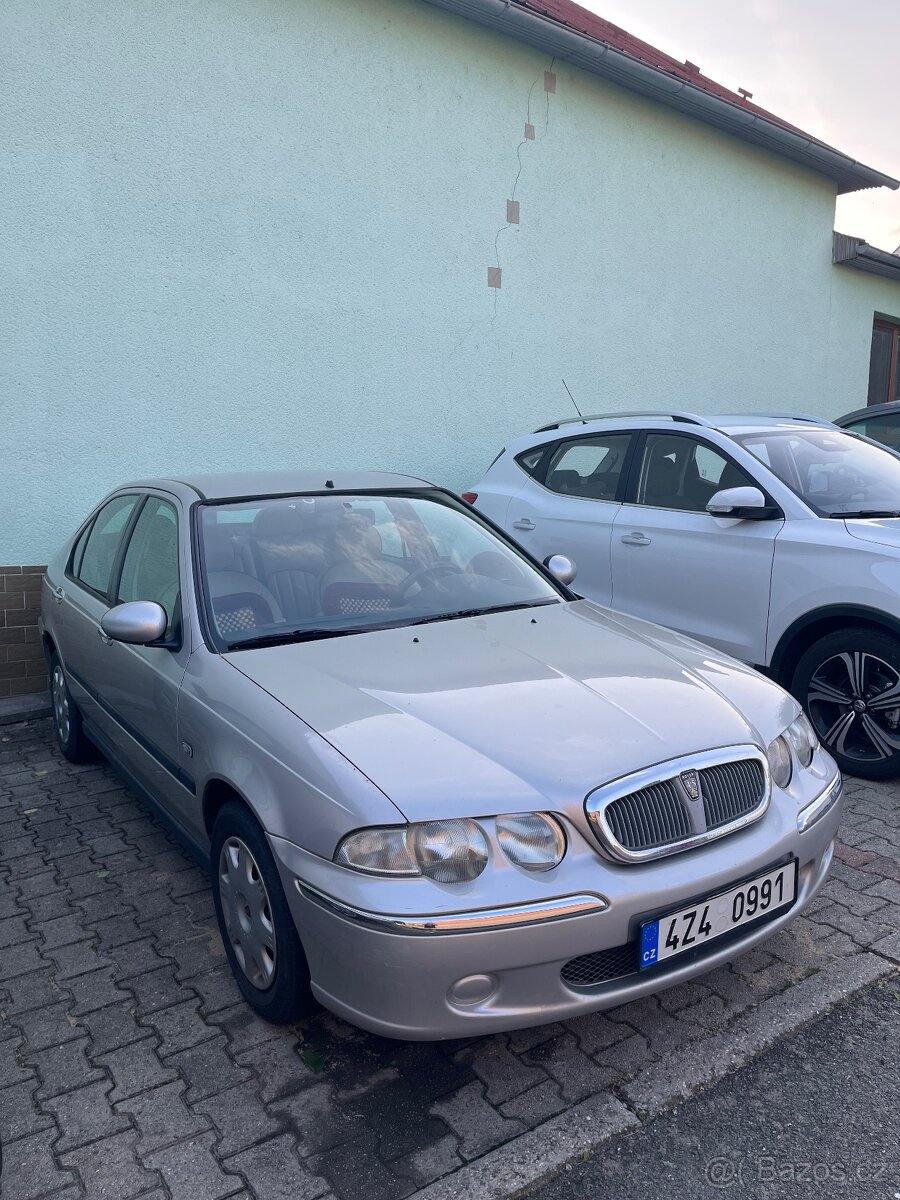 Rover 45, stříbrný, 2003