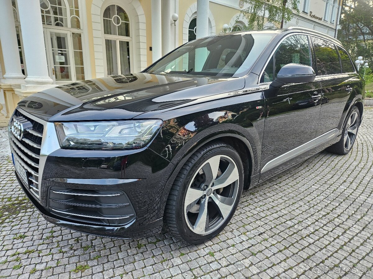Audi Q7 S-Line 3.0 TDI 200 kW 2016, 7 míst, vzduch, Odp. DPH