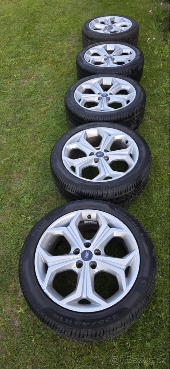 5x disk s letní pneu - Ford Galaxy / S-Max, 235/45 r18