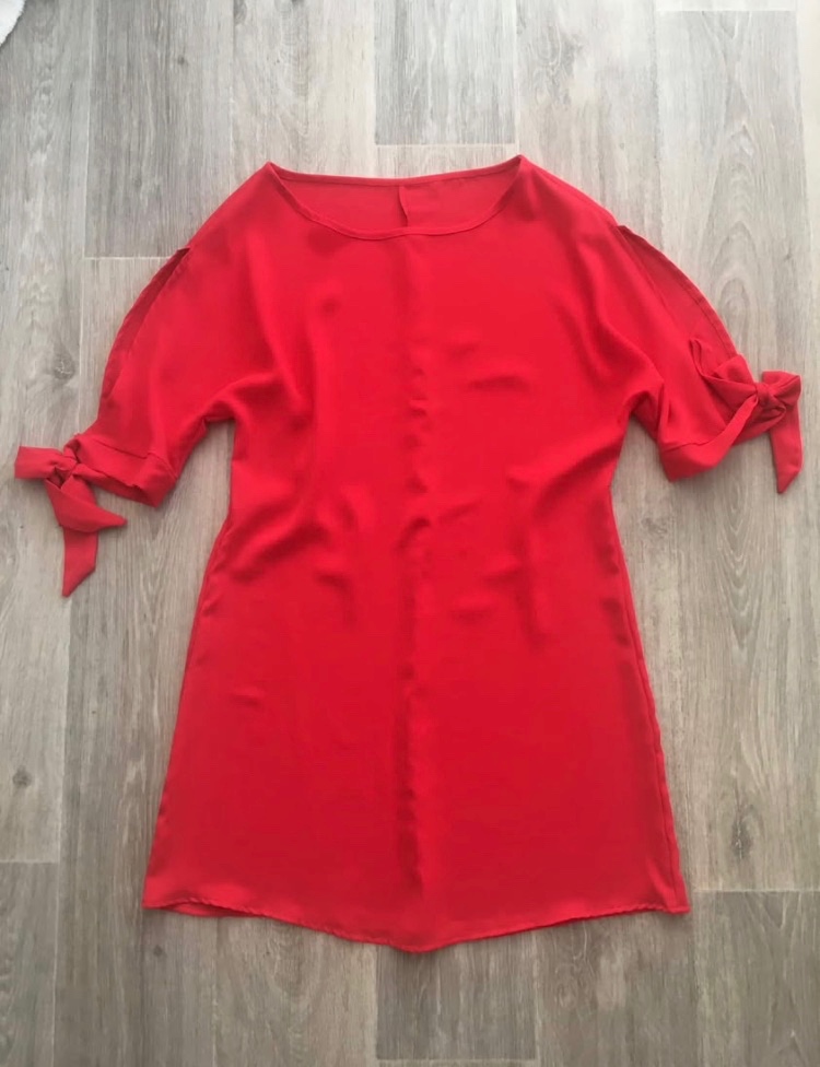 Dámské červené šaty vel. S/M